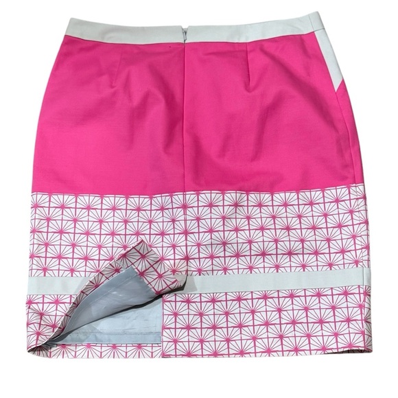 Halogen Pink Gray Starburst Color Block Legally Blonde Pencil Skirt Womens 8 - Picture 6 of 14